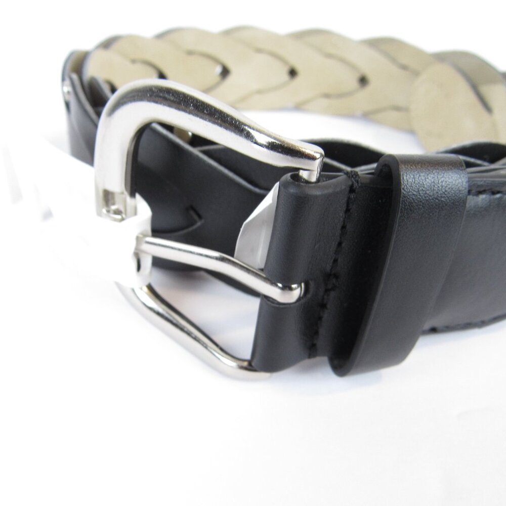 Time and Tru Women's Stud Link Braid Black Belt Women's Size XL - Picture 3 of 10